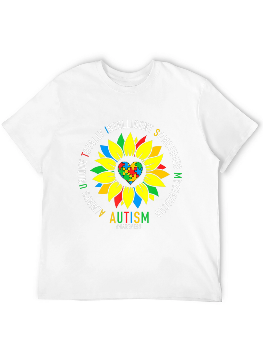 Autism Awareness Sunflower T-Shirt