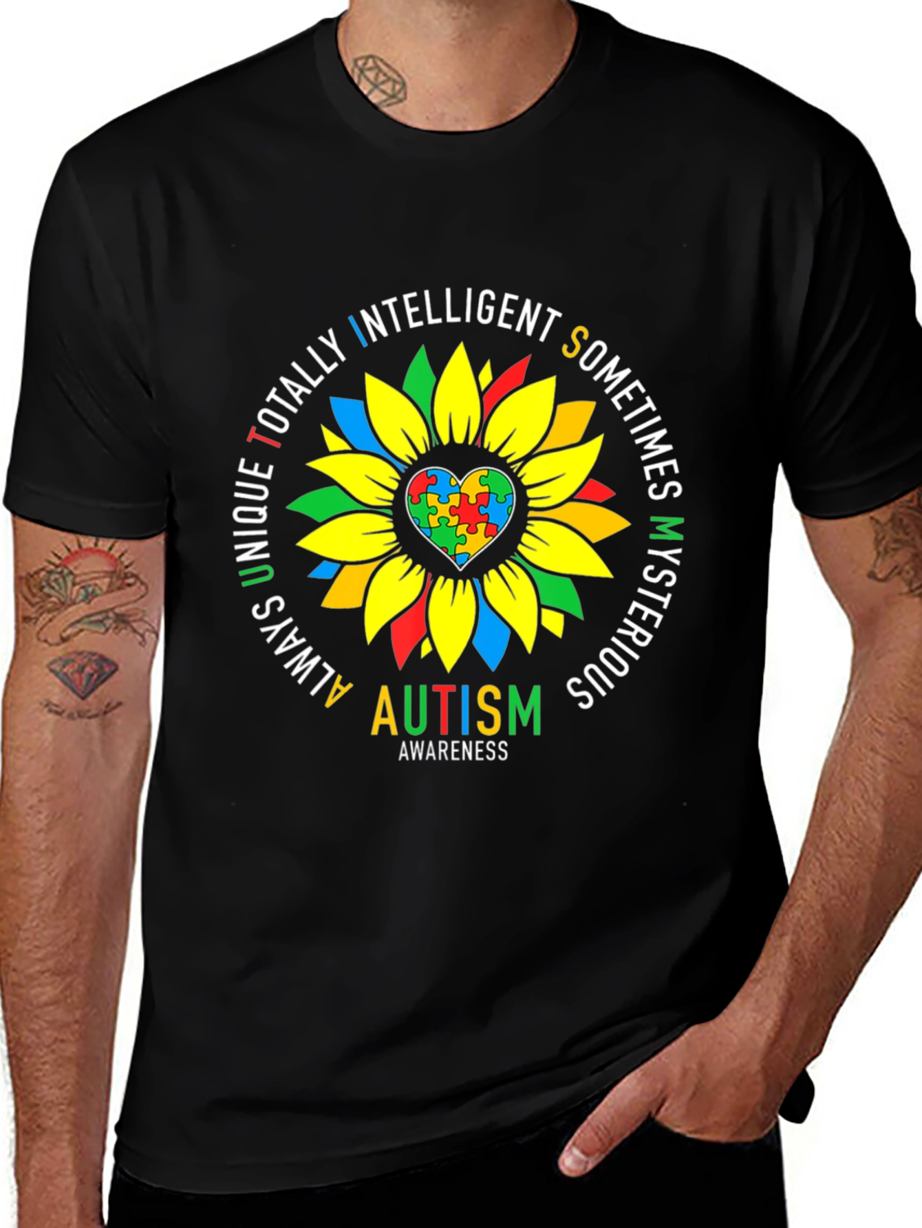 Autism Awareness Sunflower T-Shirt
