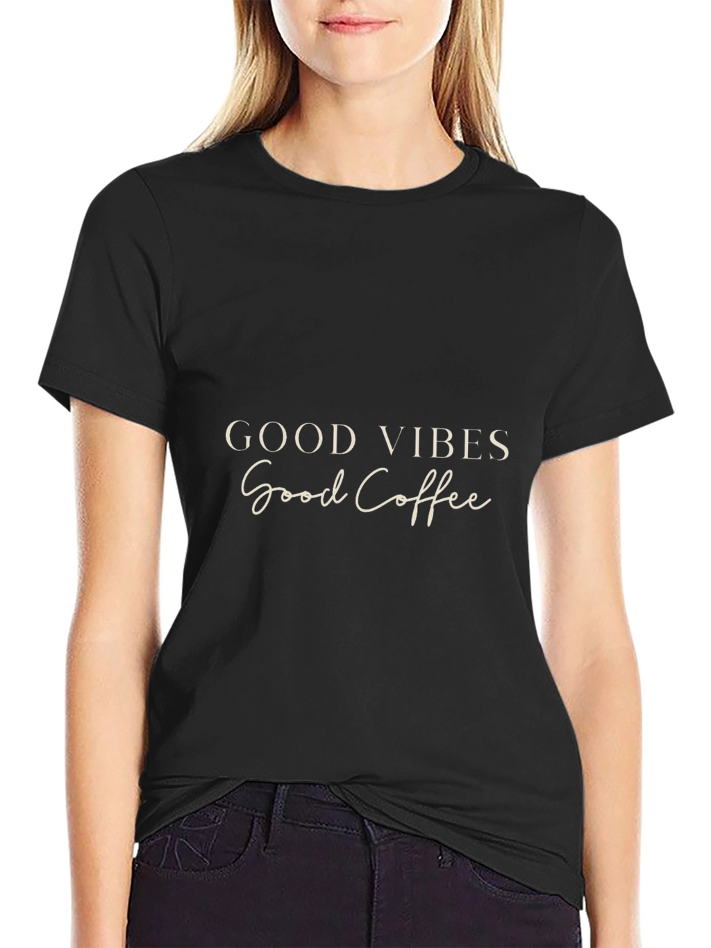 Good Vibes Good Coffee Black T-Shirt