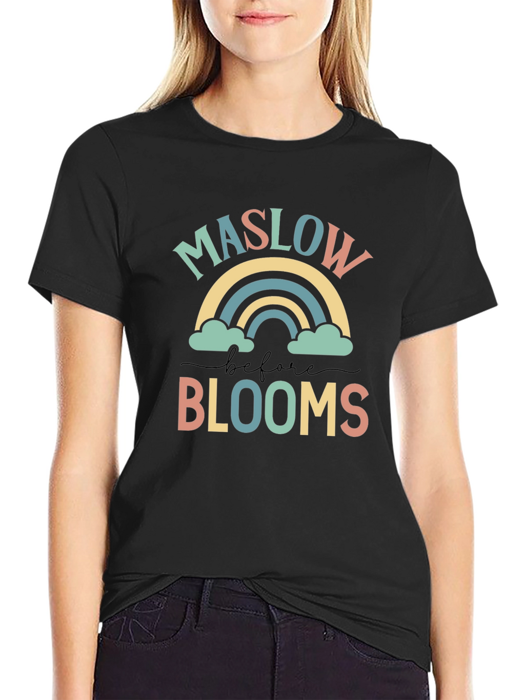 Maslow Before Blooms Rainbow Graphic Tee