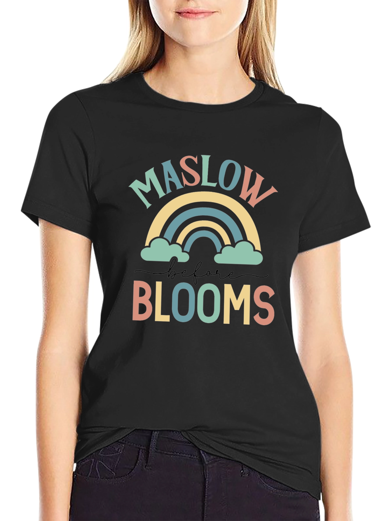 Maslow Before Blooms Rainbow Graphic Tee
