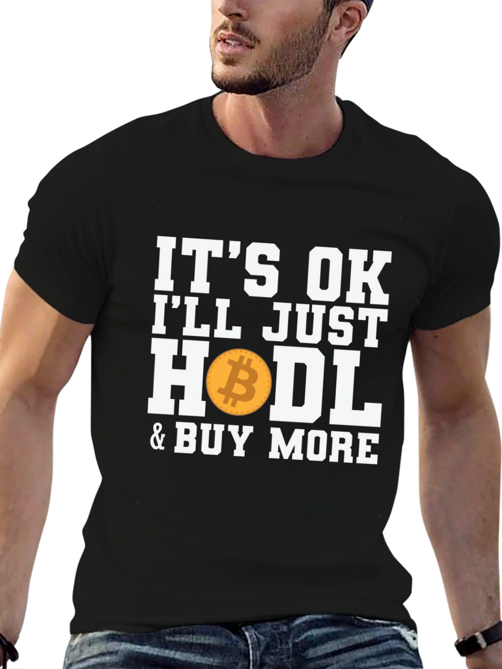 Bitcoin HODL Crypto Black T-Shirt