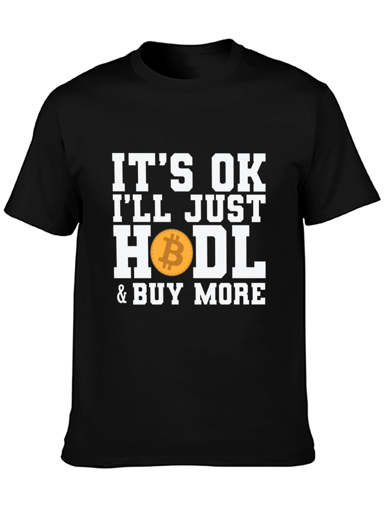 Bitcoin HODL Crypto Black T-Shirt