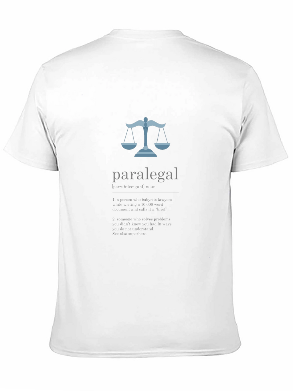 Paralegal Scales of Justice Graphic T-Shirt