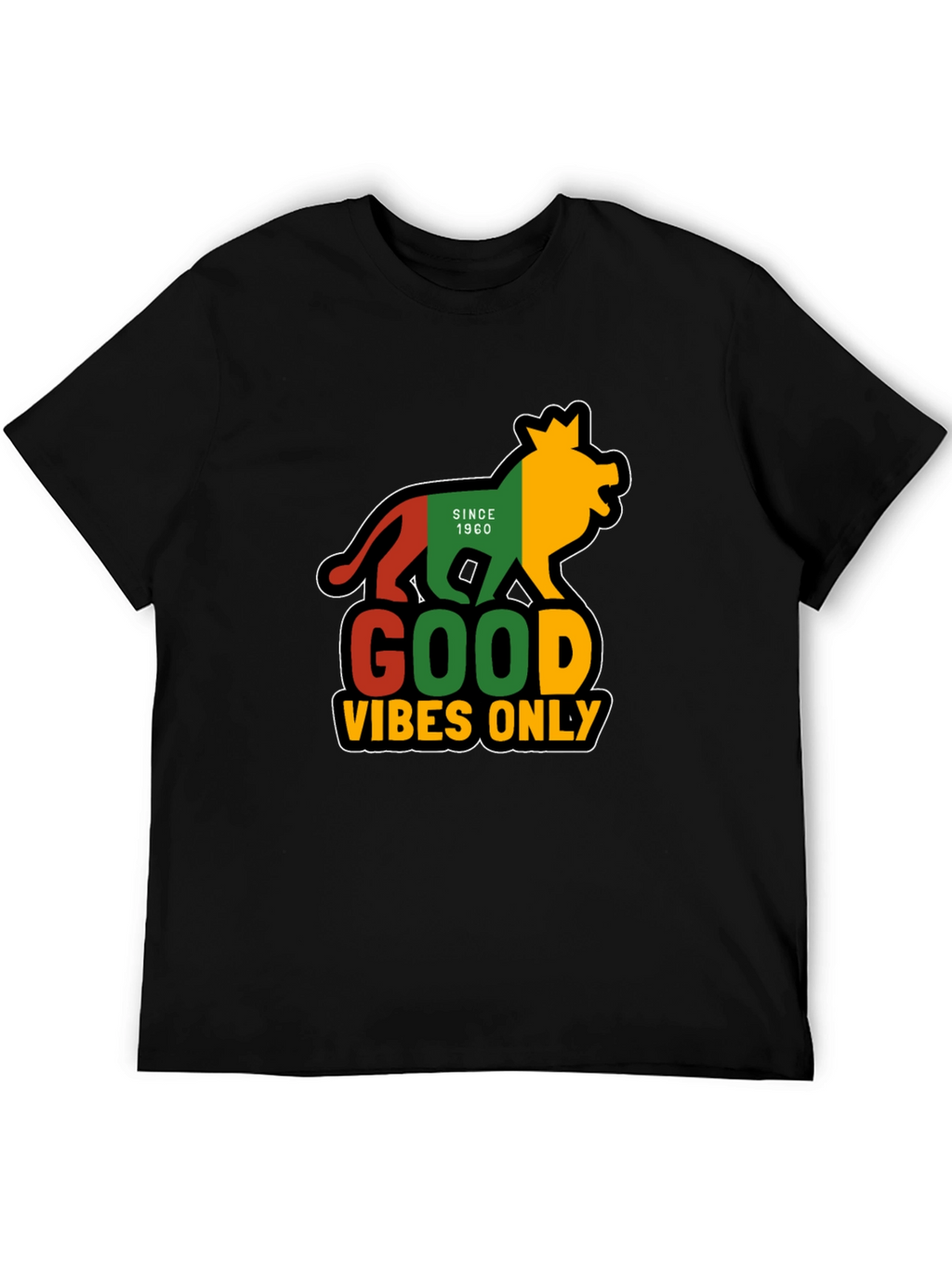 Rasta Lion Good Vibes Only T-Shirt