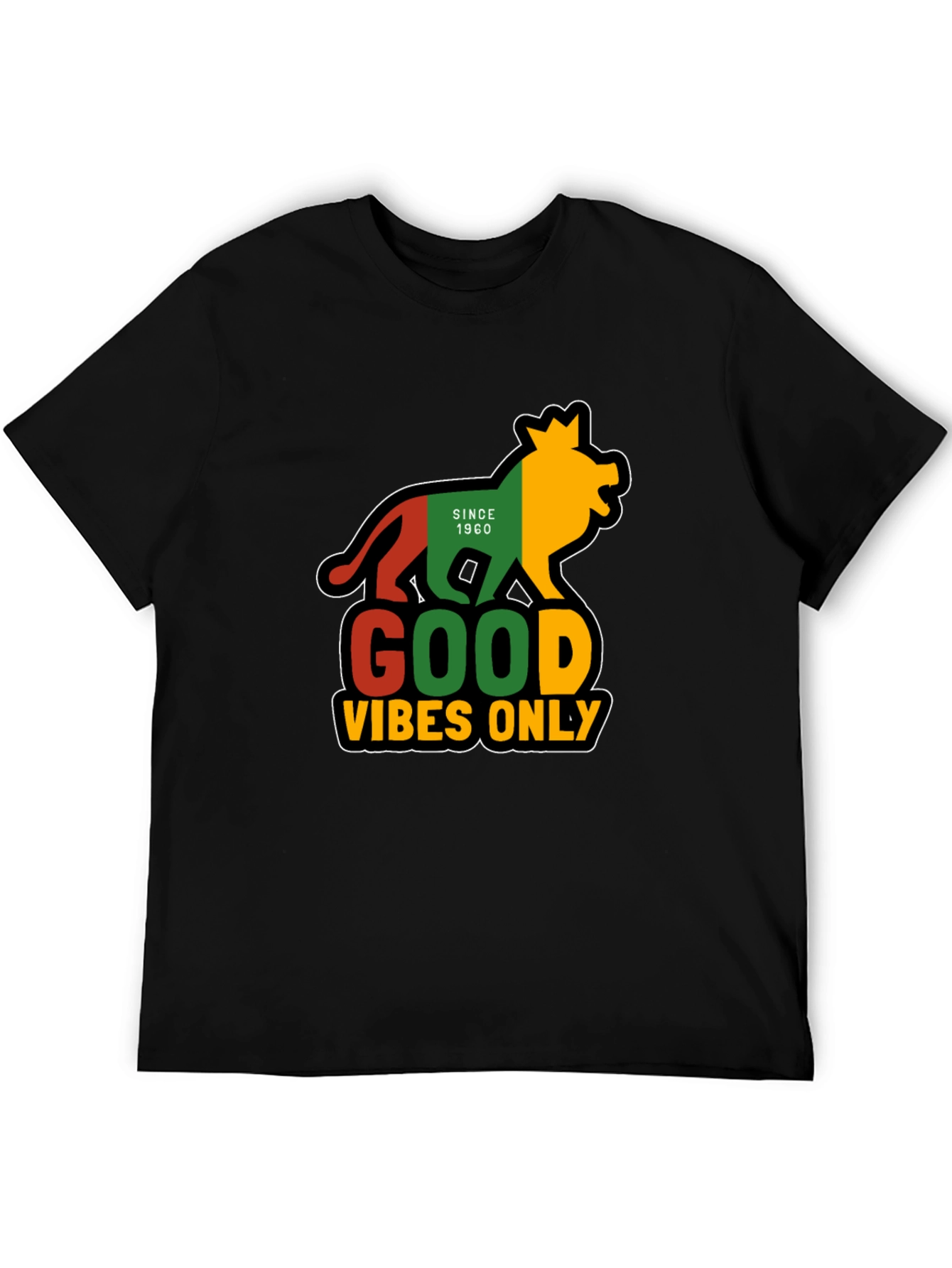 Rasta Lion Good Vibes Only T-Shirt