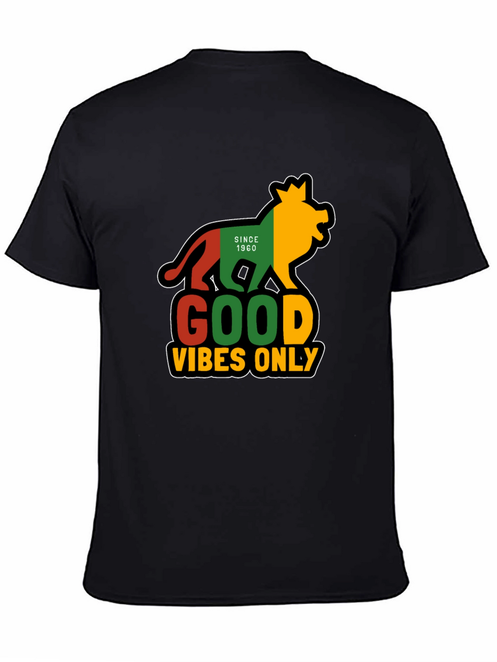 Rasta Lion Good Vibes Only T-Shirt