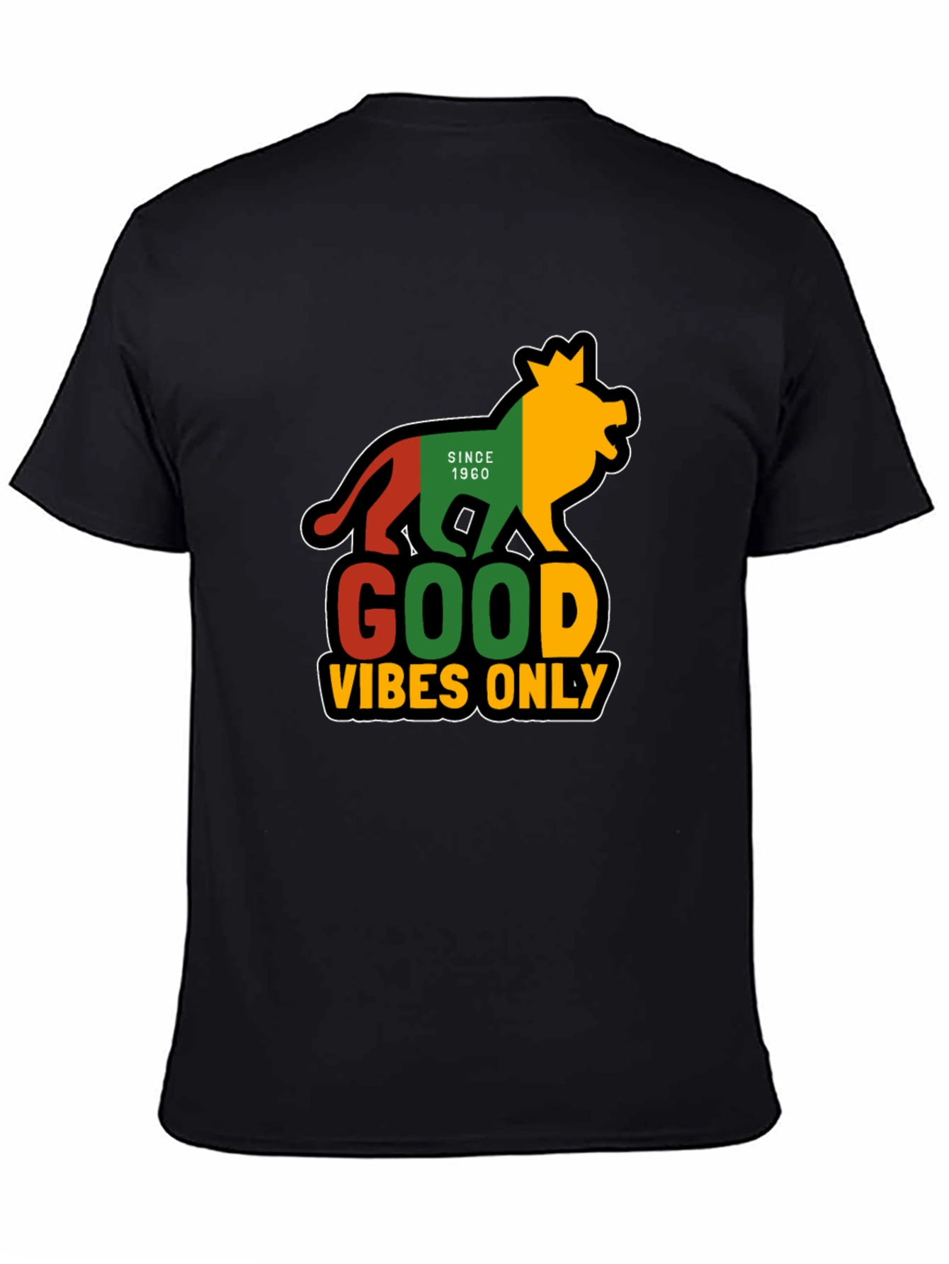 Rasta Lion Good Vibes Only T-Shirt