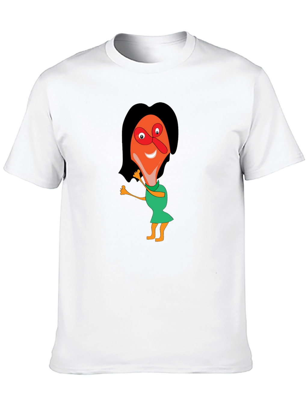 Cartoon Graphic Tee - Black Unisex Shirt