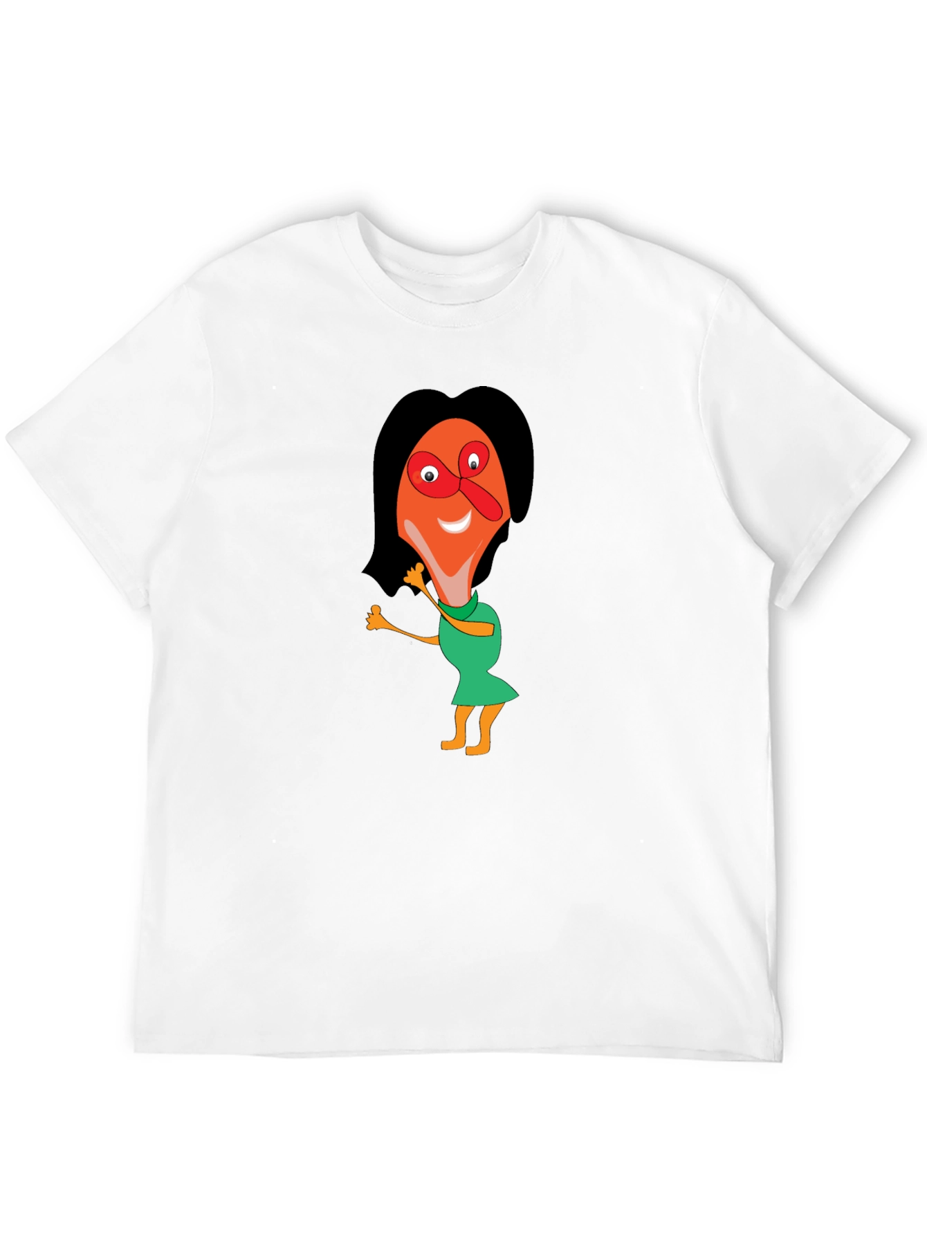 Cartoon Graphic Tee - Black Unisex Shirt