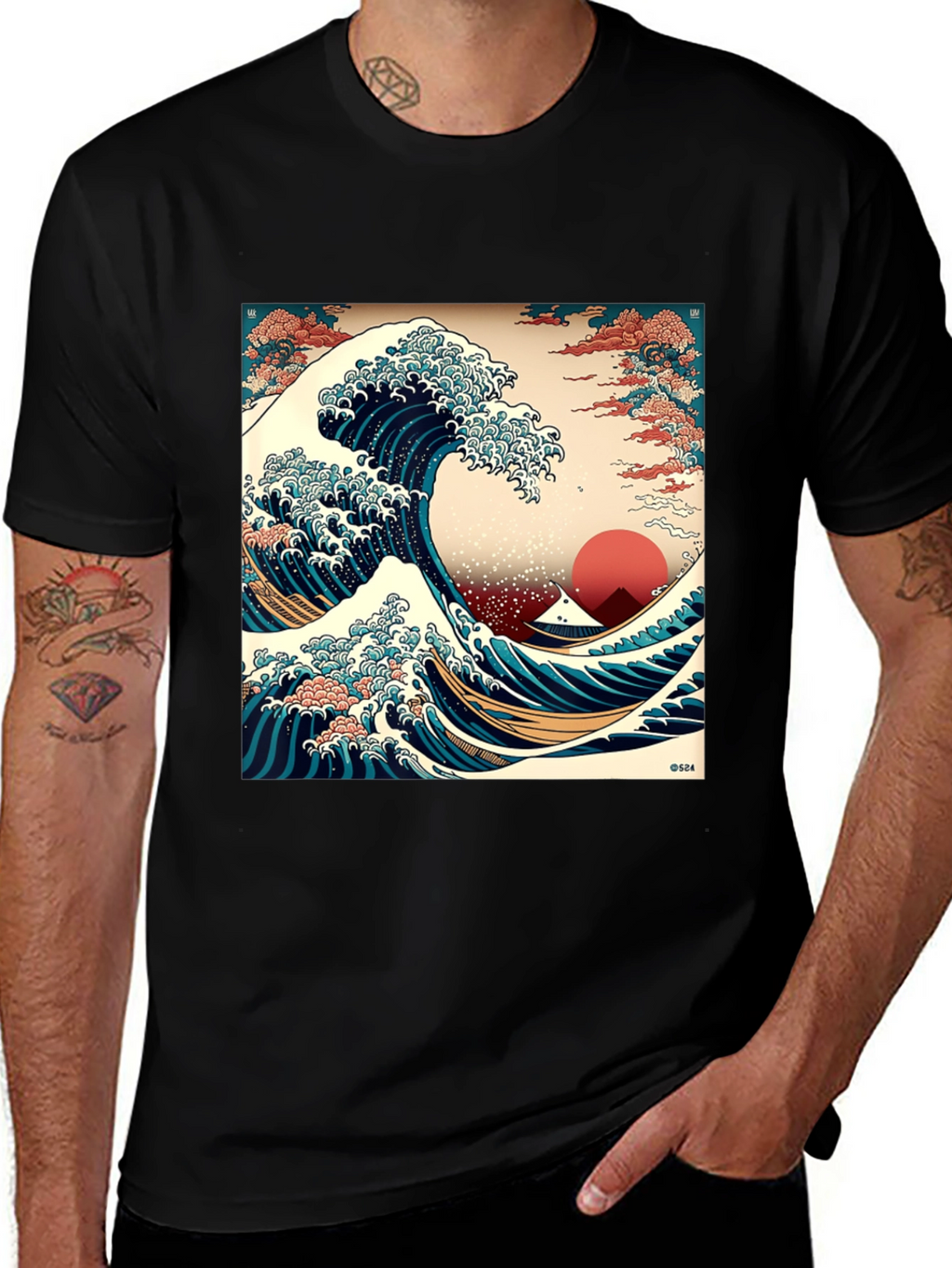 Great Wave Graphic Tee - Artistic Unisex T-Shirt