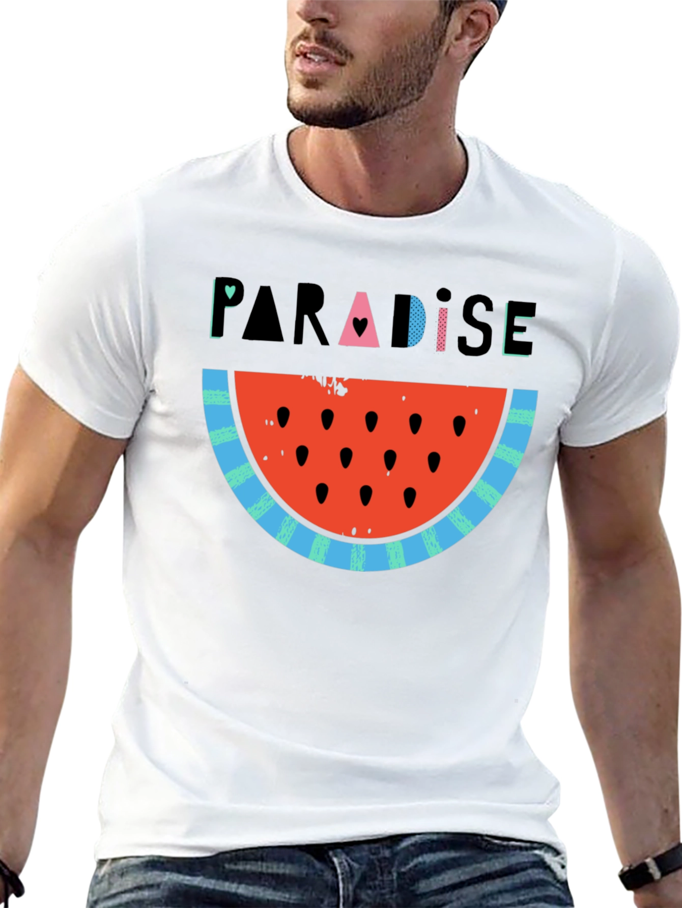 Paradise Watermelon Slice Graphic Tee