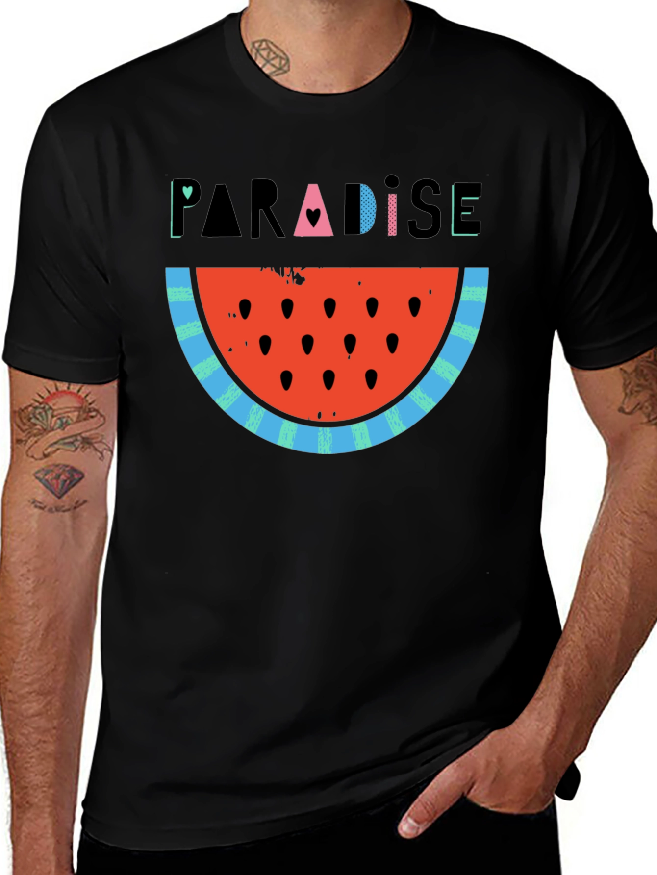 Paradise Watermelon Slice Graphic Tee