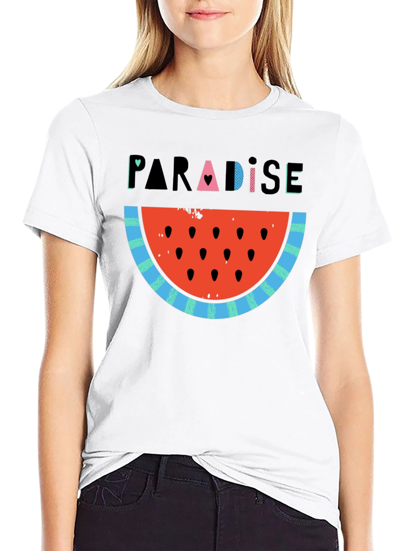 Paradise Watermelon Slice Graphic Tee