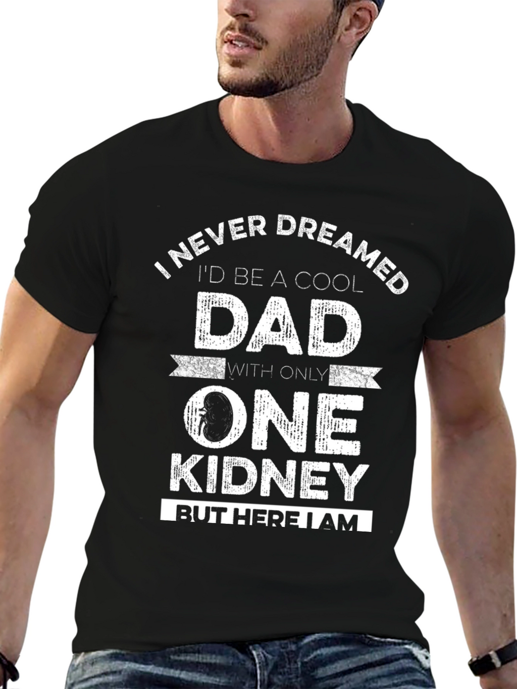 Cool Dad One Kidney Funny T-Shirt