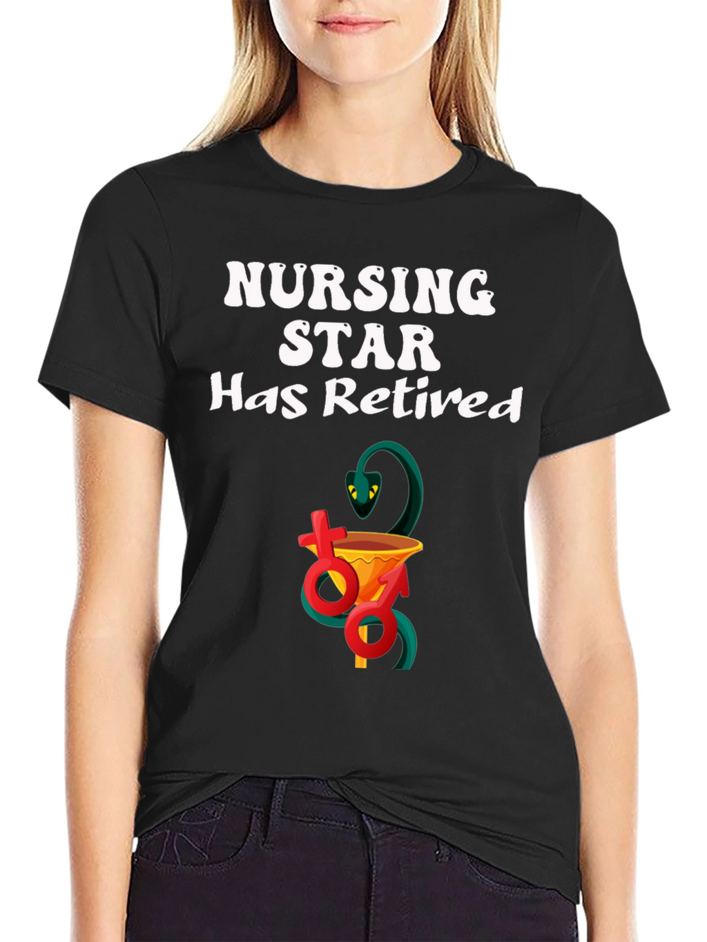 Retired Nursing Star T-Shirt