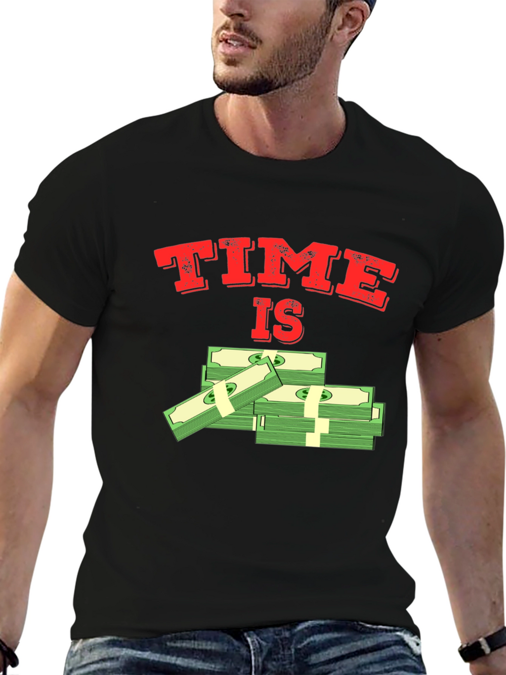 Time Is Money Graphic T-Shirt
