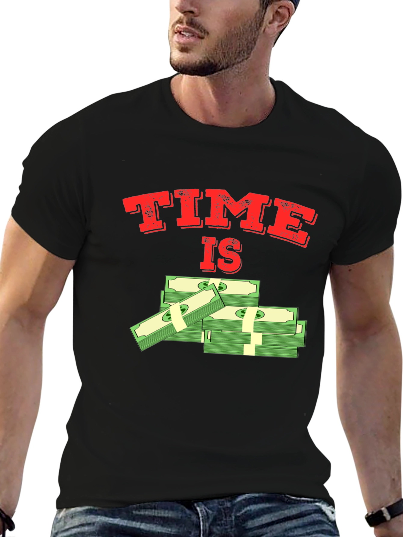 Time Is Money Graphic T-Shirt