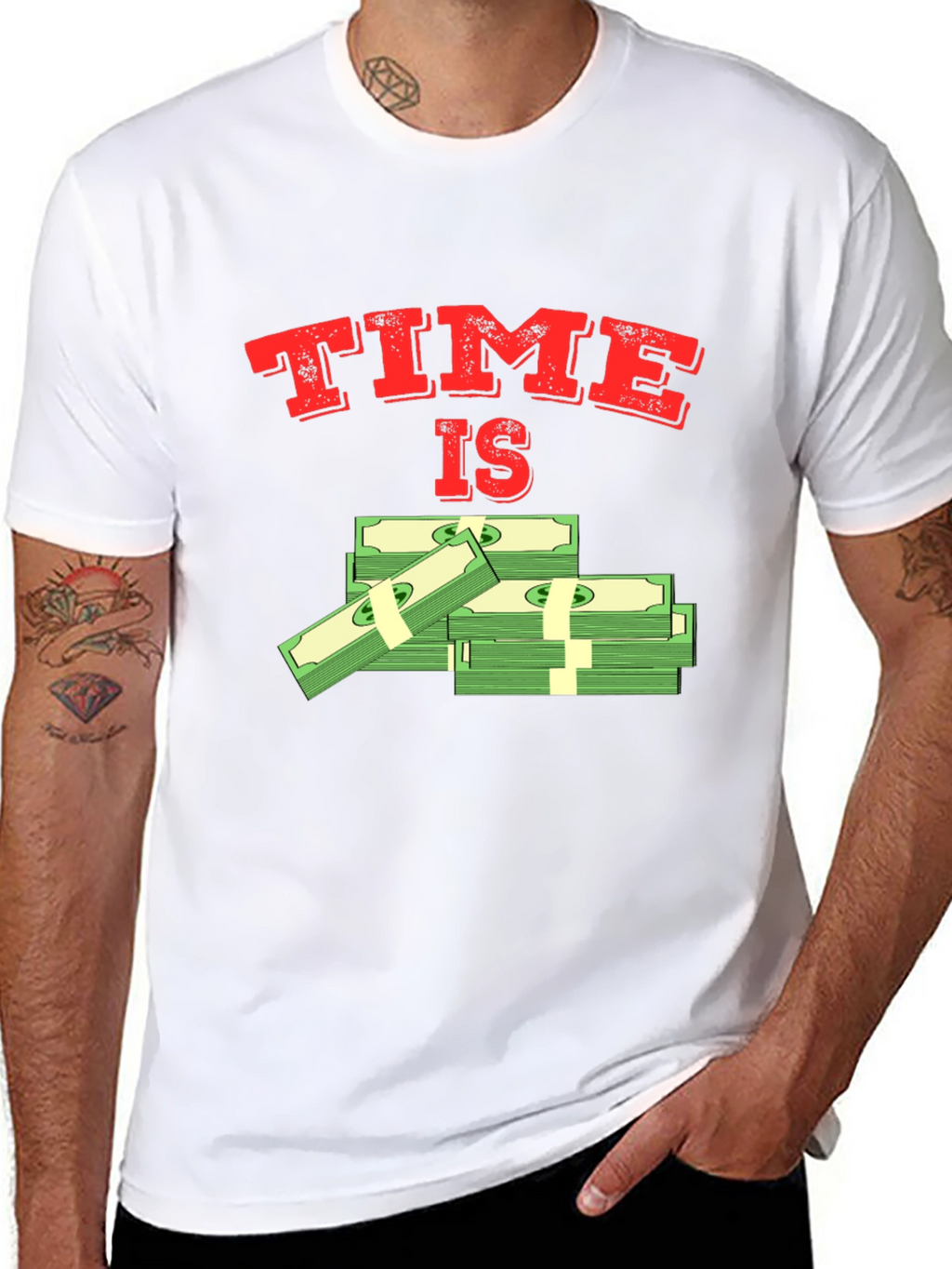 Time Is Money Graphic T-Shirt