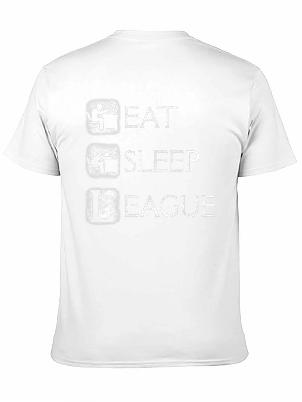 Eat Sleep League Gamer T-Shirt - Black Cotton Tee