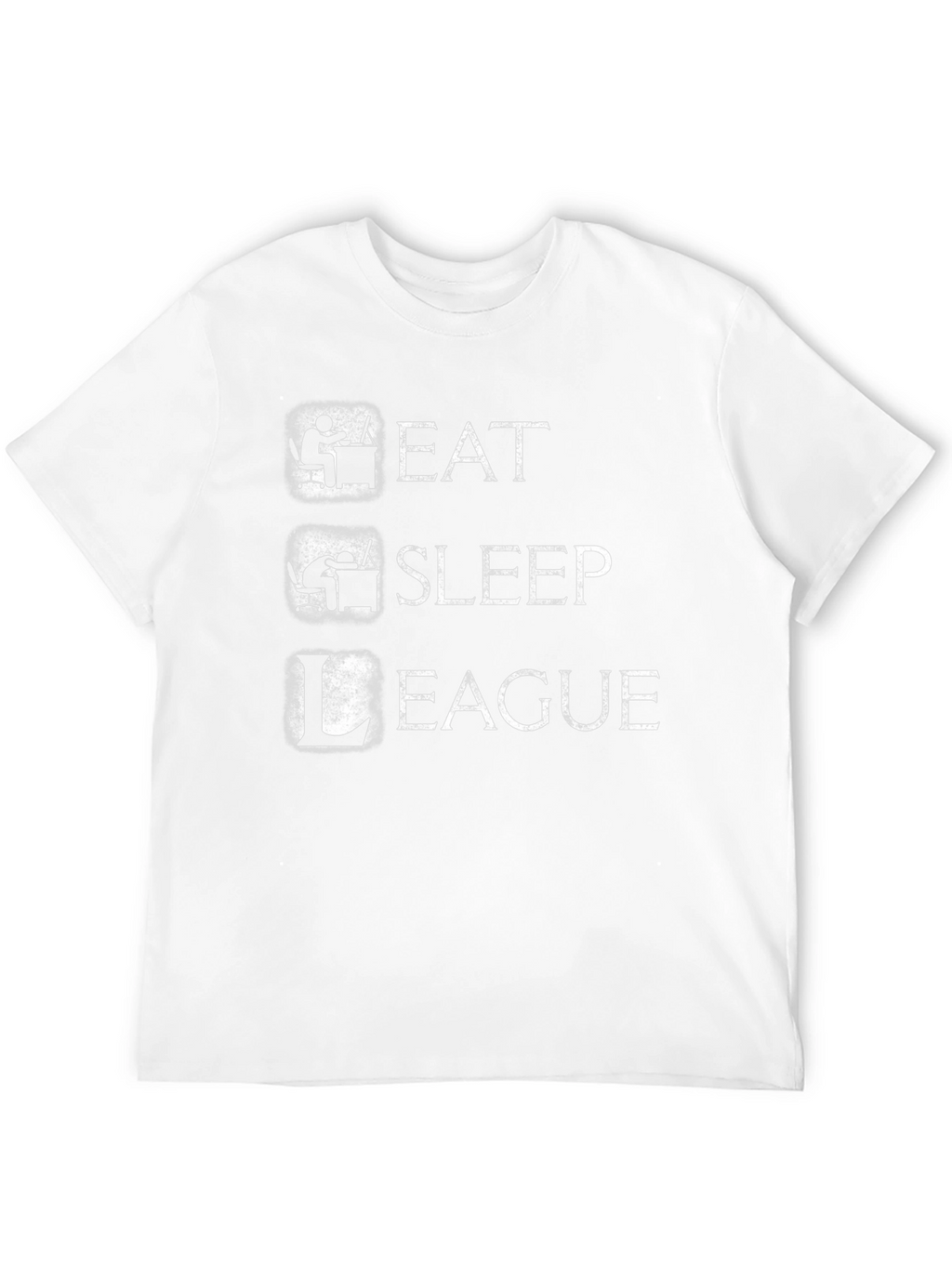 Eat Sleep League Gamer T-Shirt - Black Cotton Tee