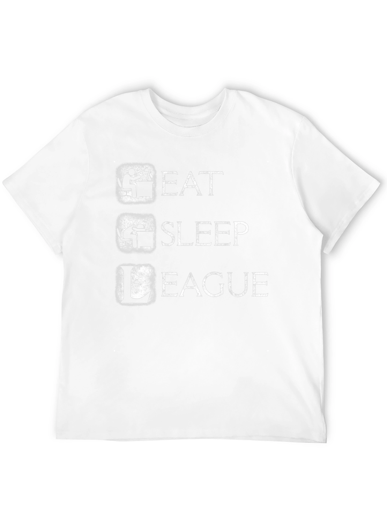 Eat Sleep League Gamer T-Shirt - Black Cotton Tee