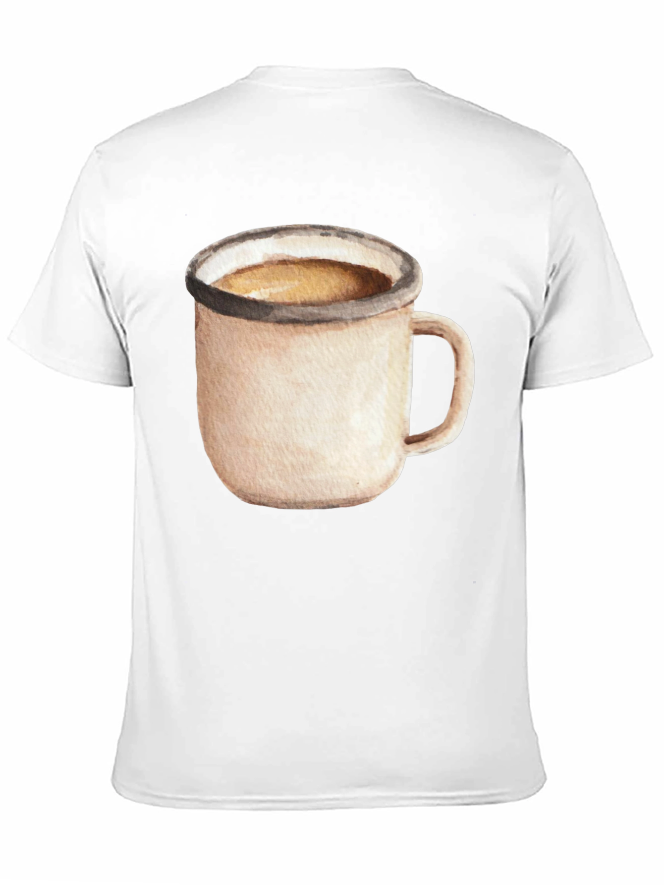 Coffee Mug Graphic Tee - Black Cotton T-Shirt