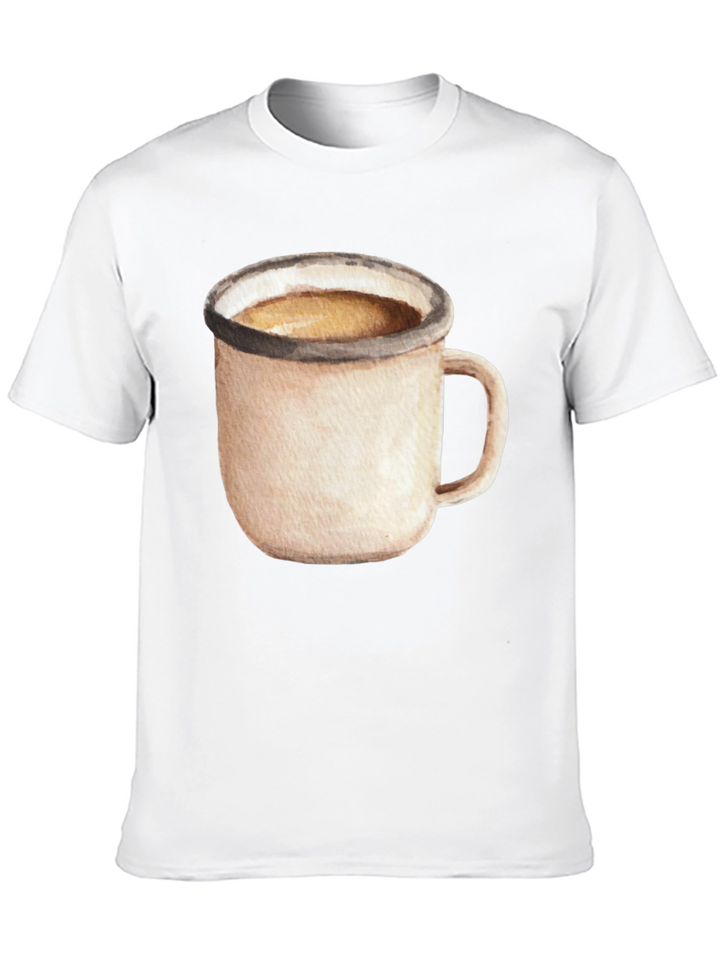 Coffee Mug Graphic Tee - Black Cotton T-Shirt
