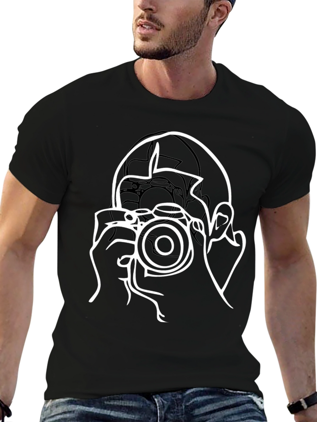 Photographer Graphic Tee - Cool Camera T-Shirt