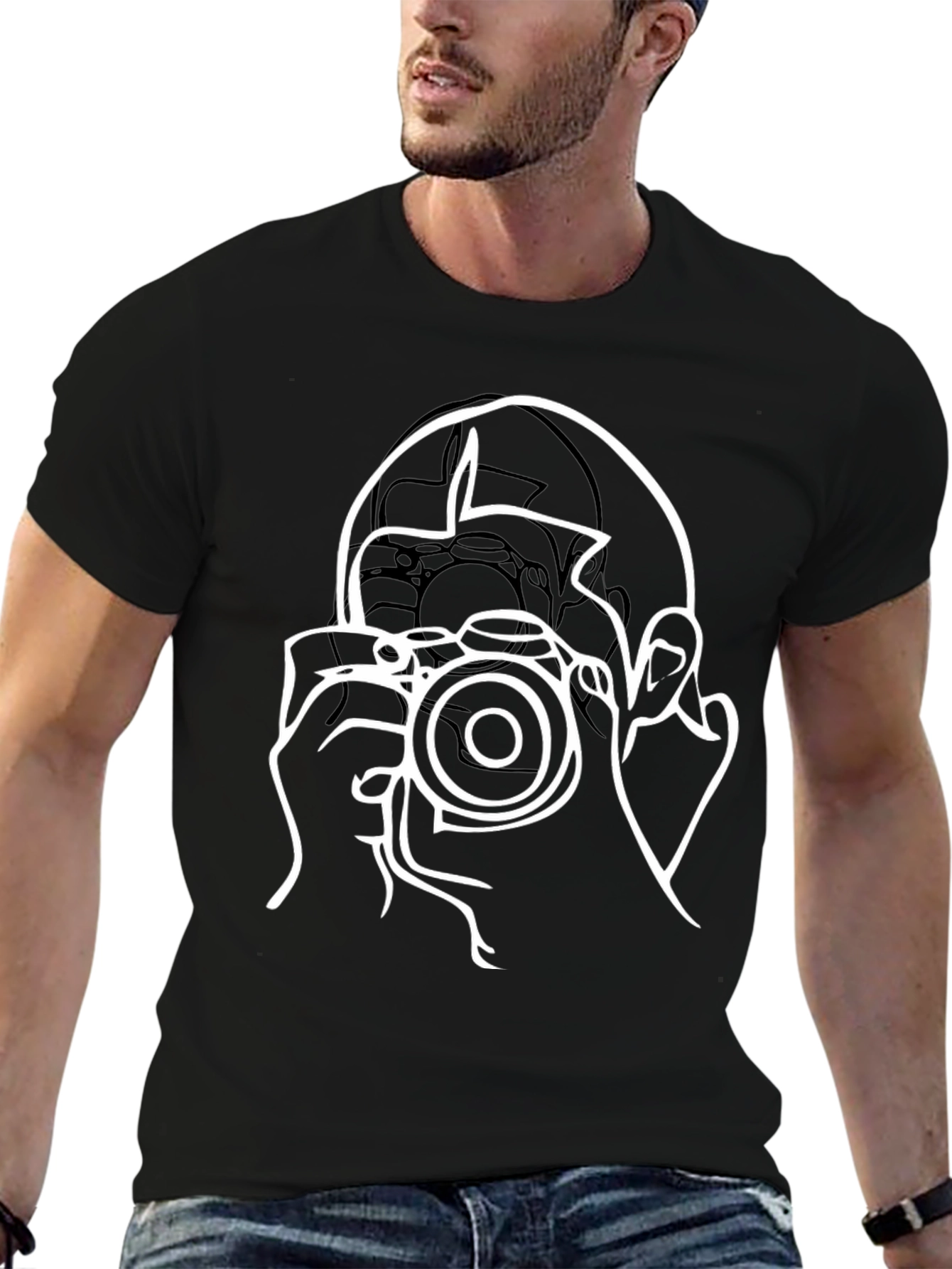 Photographer Graphic Tee - Cool Camera T-Shirt