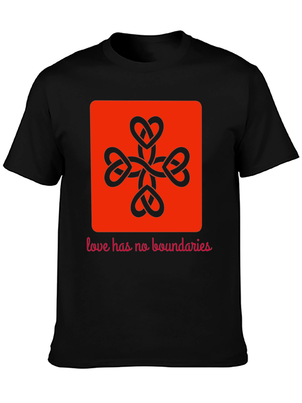 Heart Knot Graphic Tee - Love Has No Boundaries