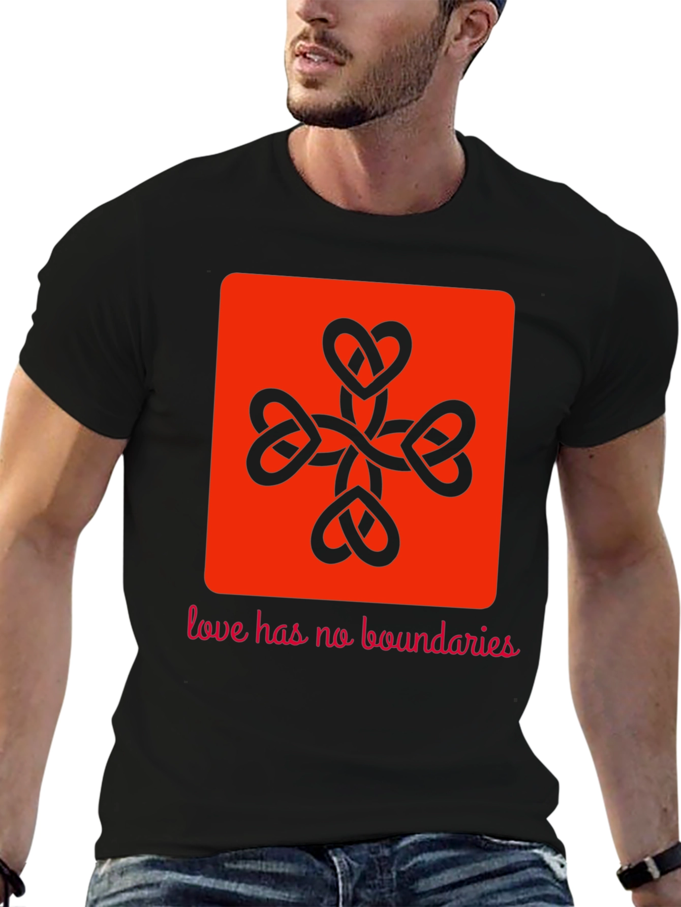 Heart Knot Graphic Tee - Love Has No Boundaries