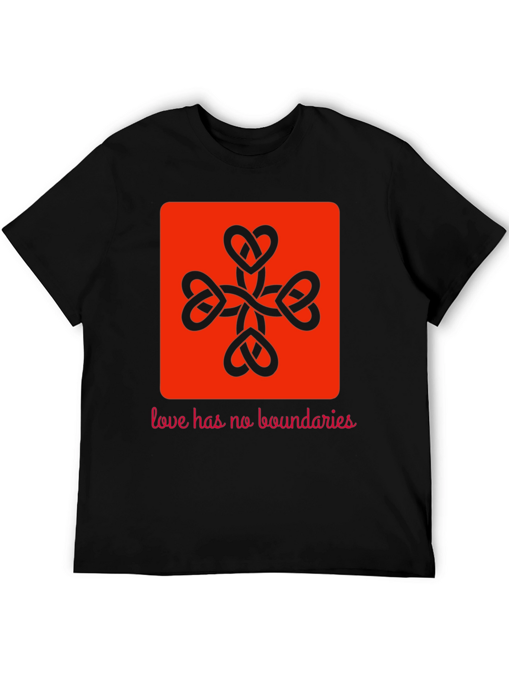 Heart Knot Graphic Tee - Love Has No Boundaries