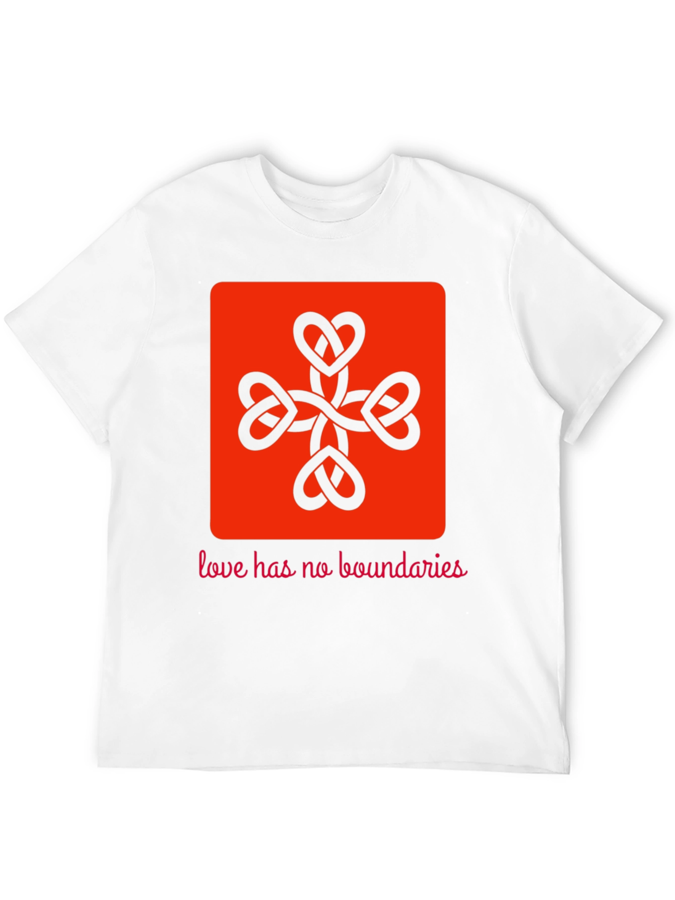 Heart Knot Graphic Tee - Love Has No Boundaries