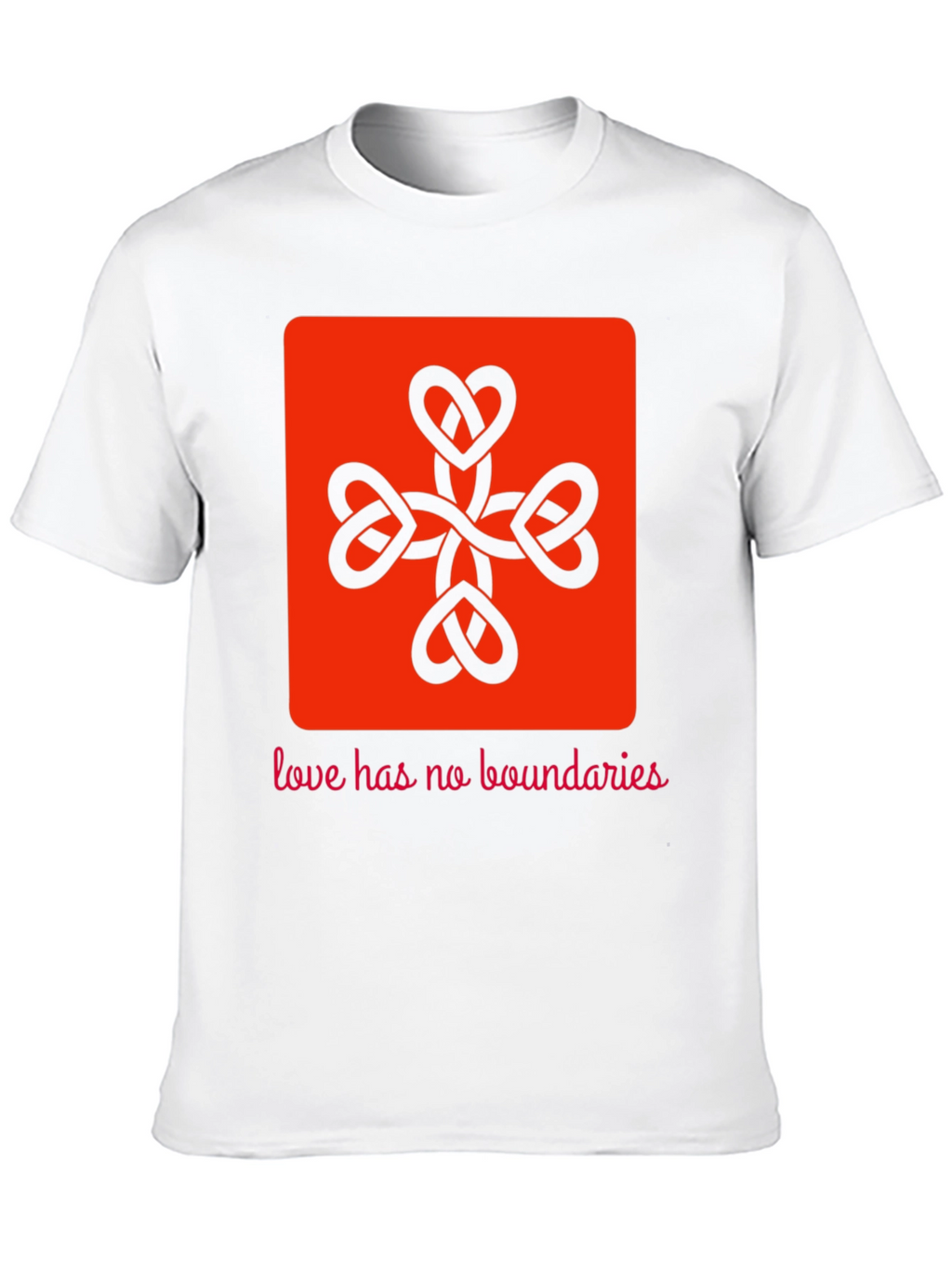 Heart Knot Graphic Tee - Love Has No Boundaries