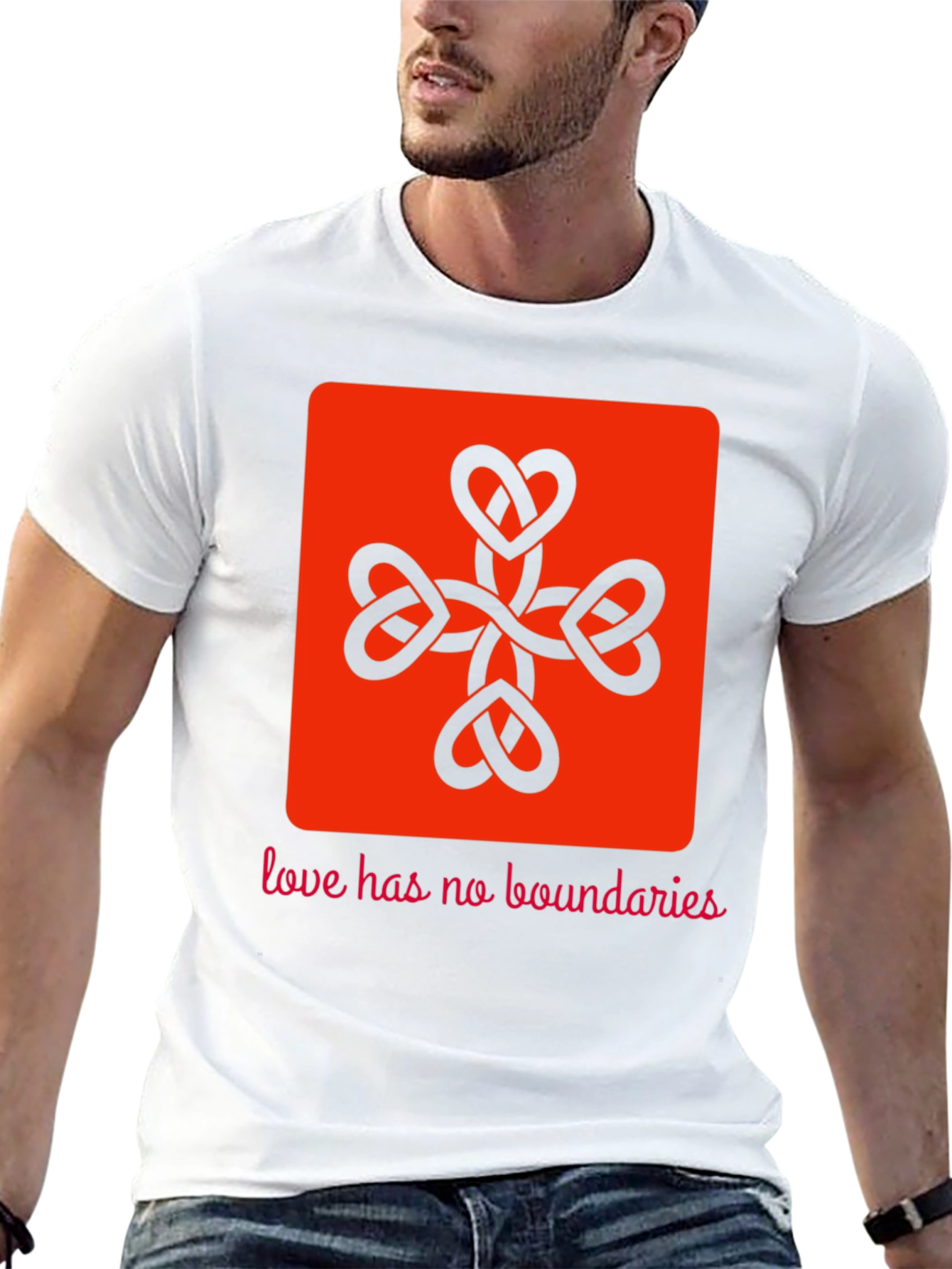 Heart Knot Graphic Tee - Love Has No Boundaries