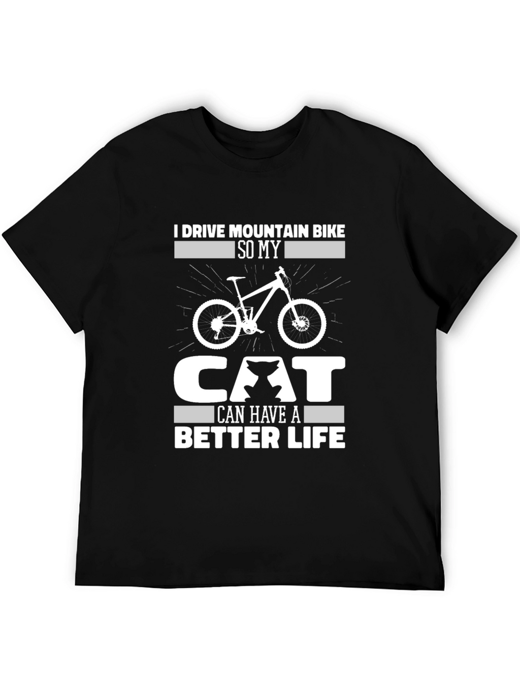 Mountain Bike Cat Lover T-Shirt