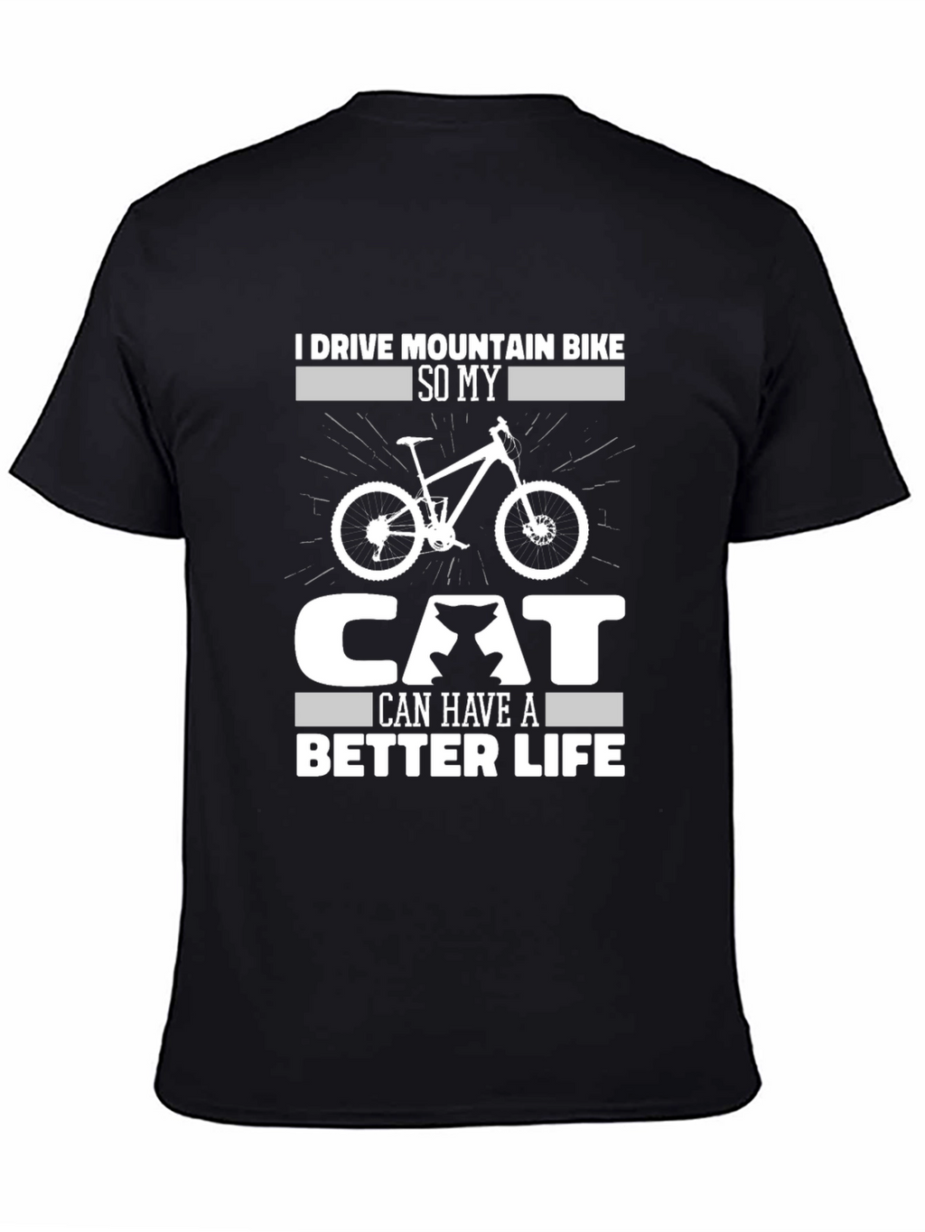 Mountain Bike Cat Lover T-Shirt