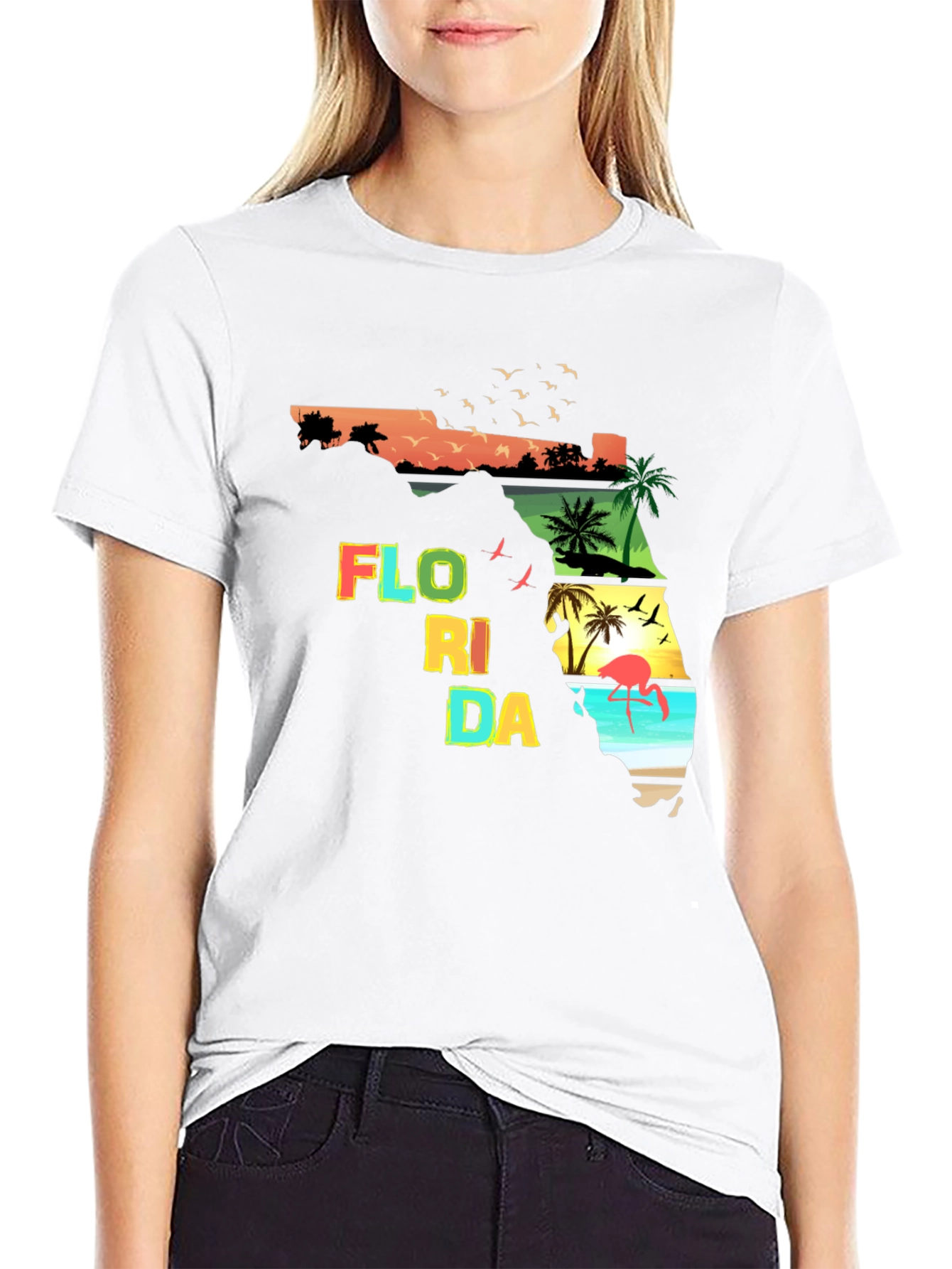 Florida State Graphic Print Mens T-Shirt