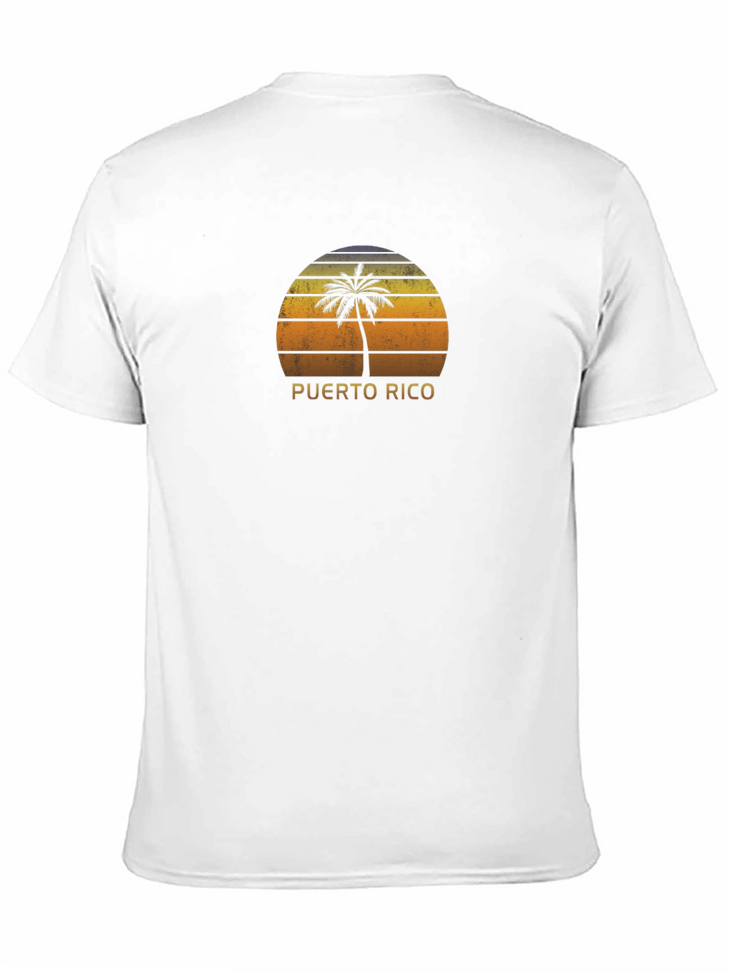Puerto Rico Palm Tree Sunset Graphic Tee