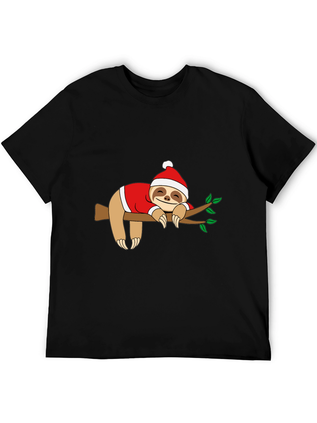 Sloth Christmas T-Shirt - Holiday Sleepy Sloth Tee