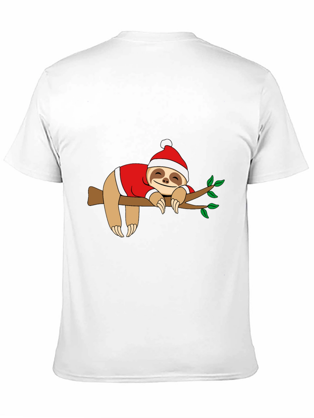 Sloth Christmas T-Shirt - Holiday Sleepy Sloth Tee