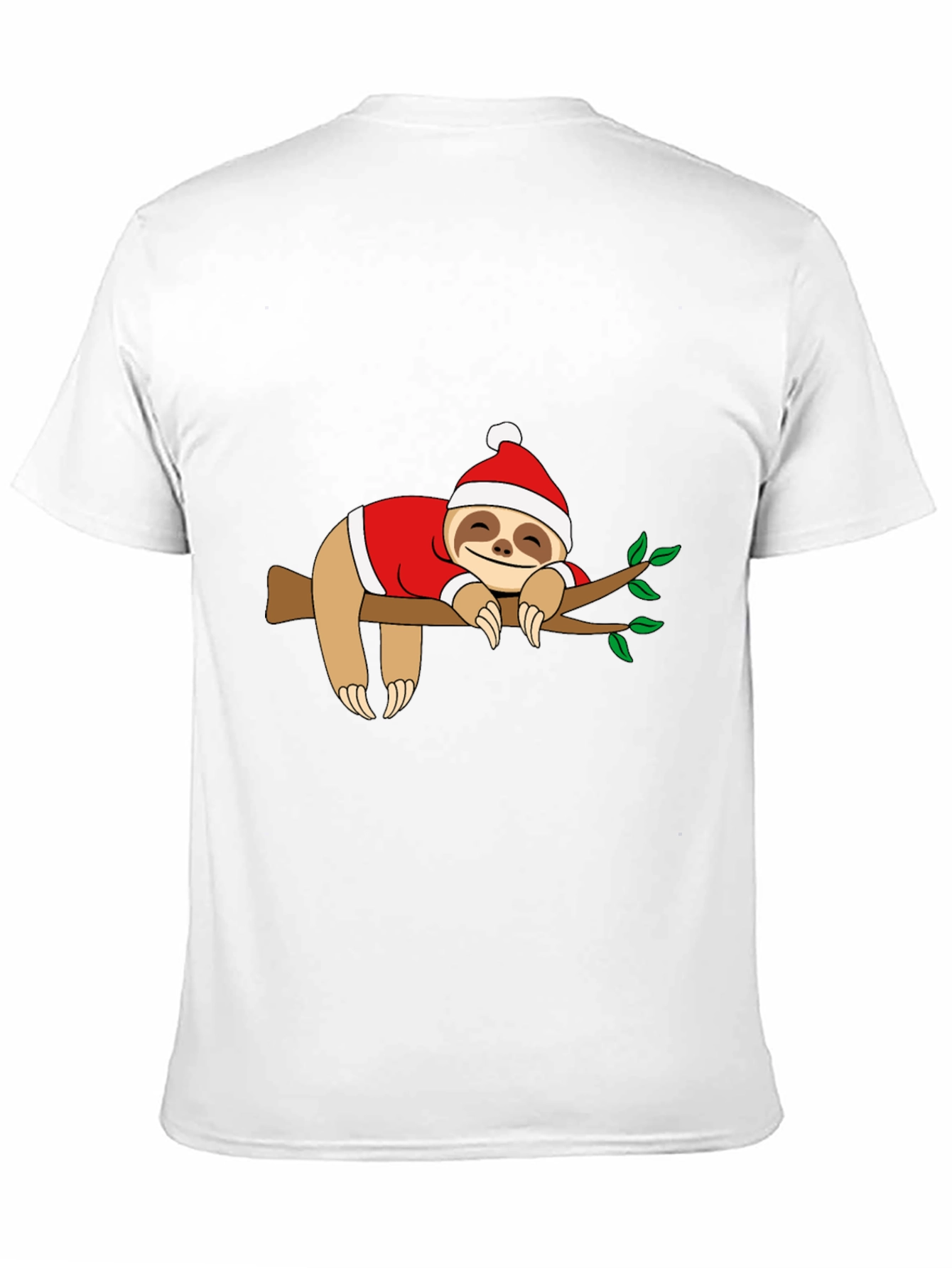 Sloth Christmas T-Shirt - Holiday Sleepy Sloth Tee