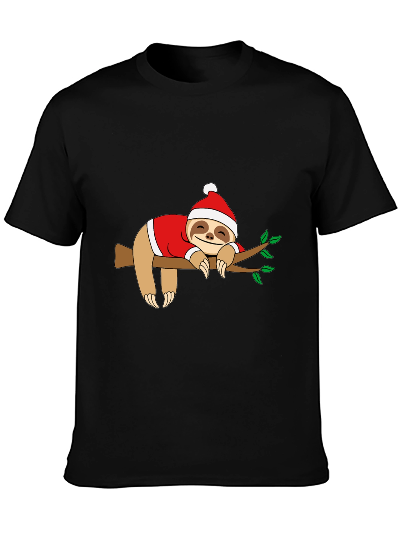 Sloth Christmas T-Shirt - Holiday Sleepy Sloth Tee