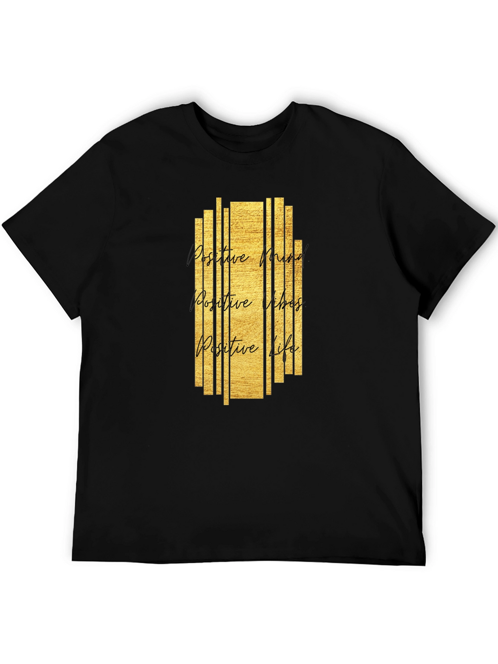 Positive Vibes Graphic Tee - Black