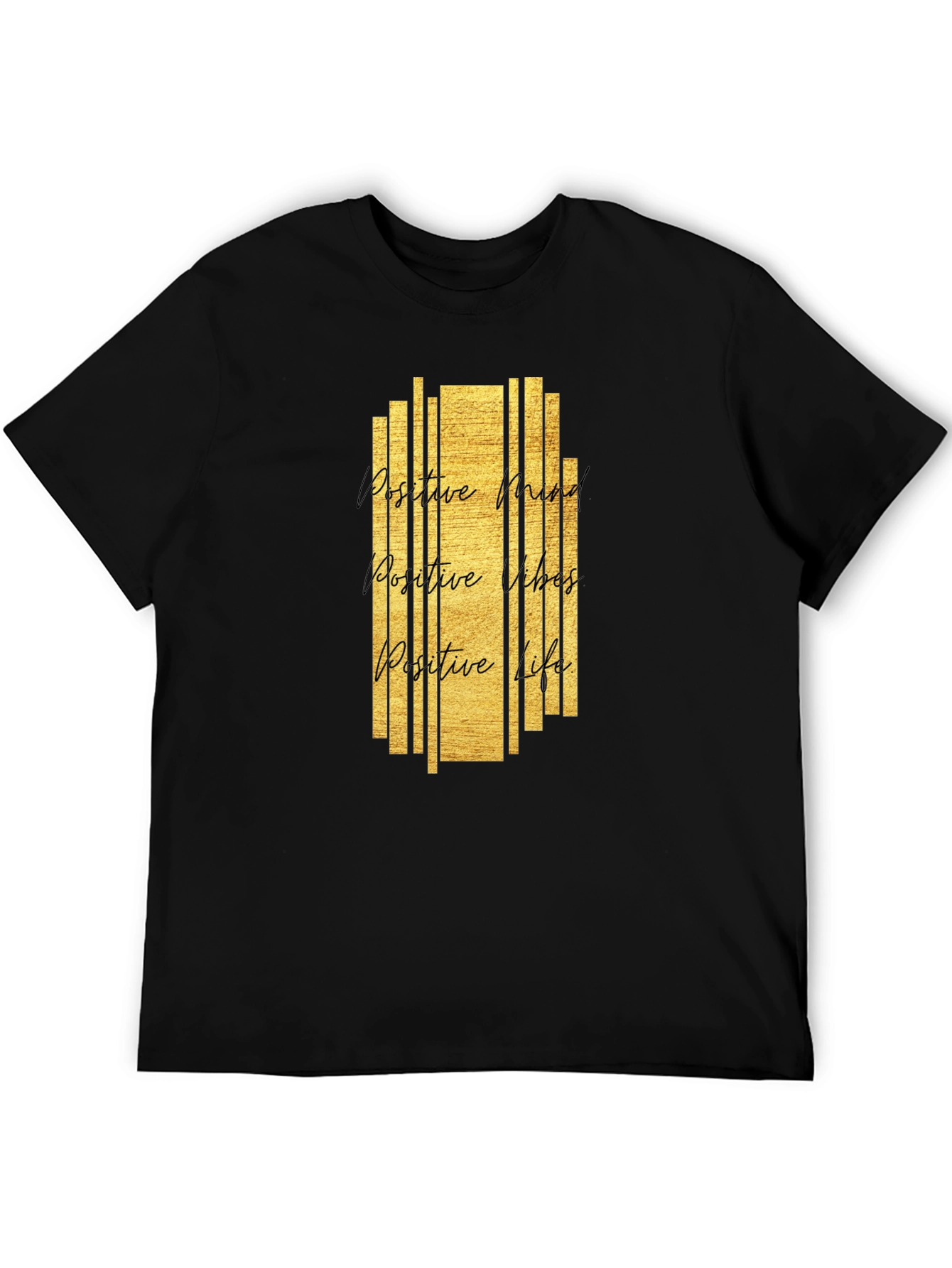 Positive Vibes Graphic Tee - Black