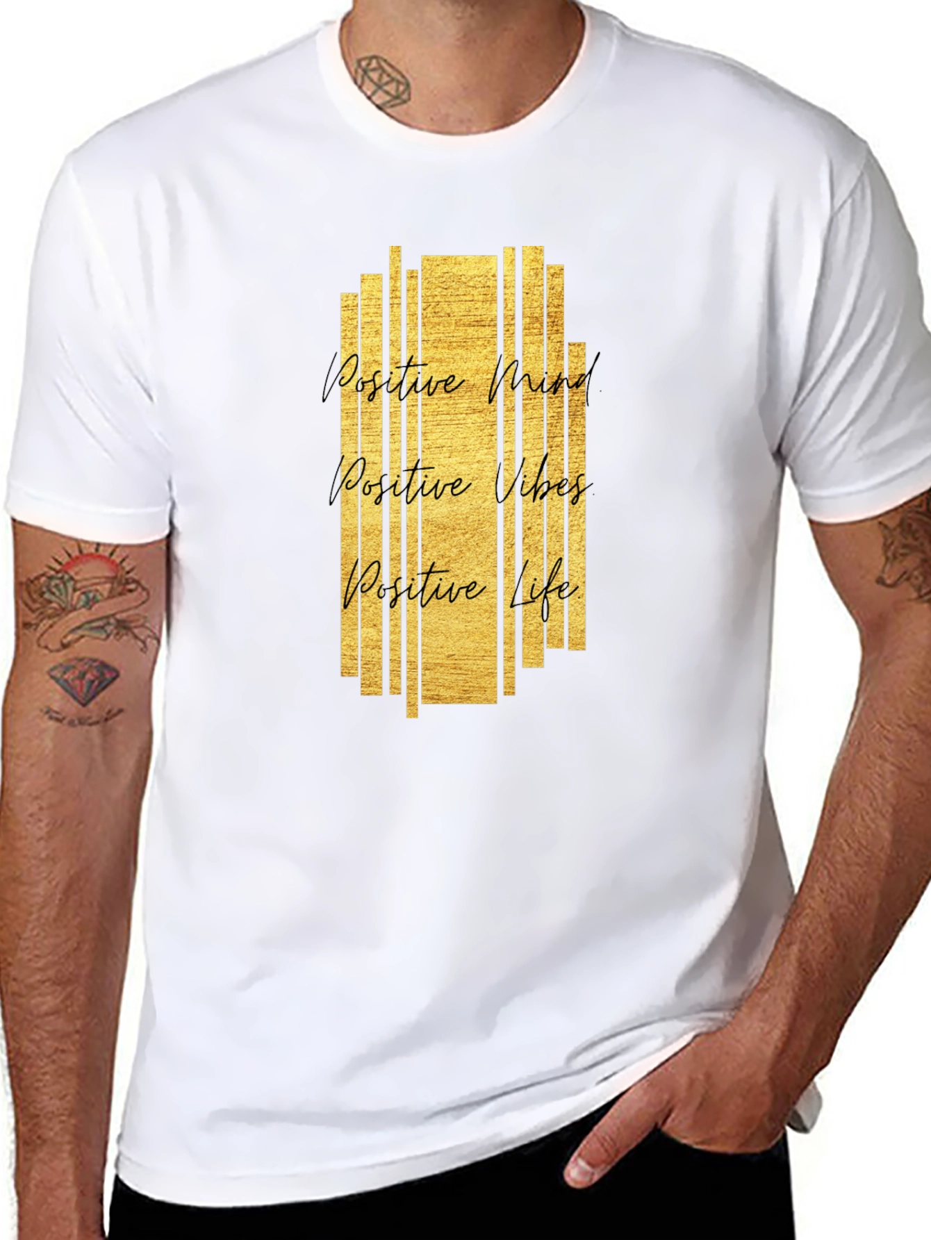 Positive Vibes Graphic Tee - Black