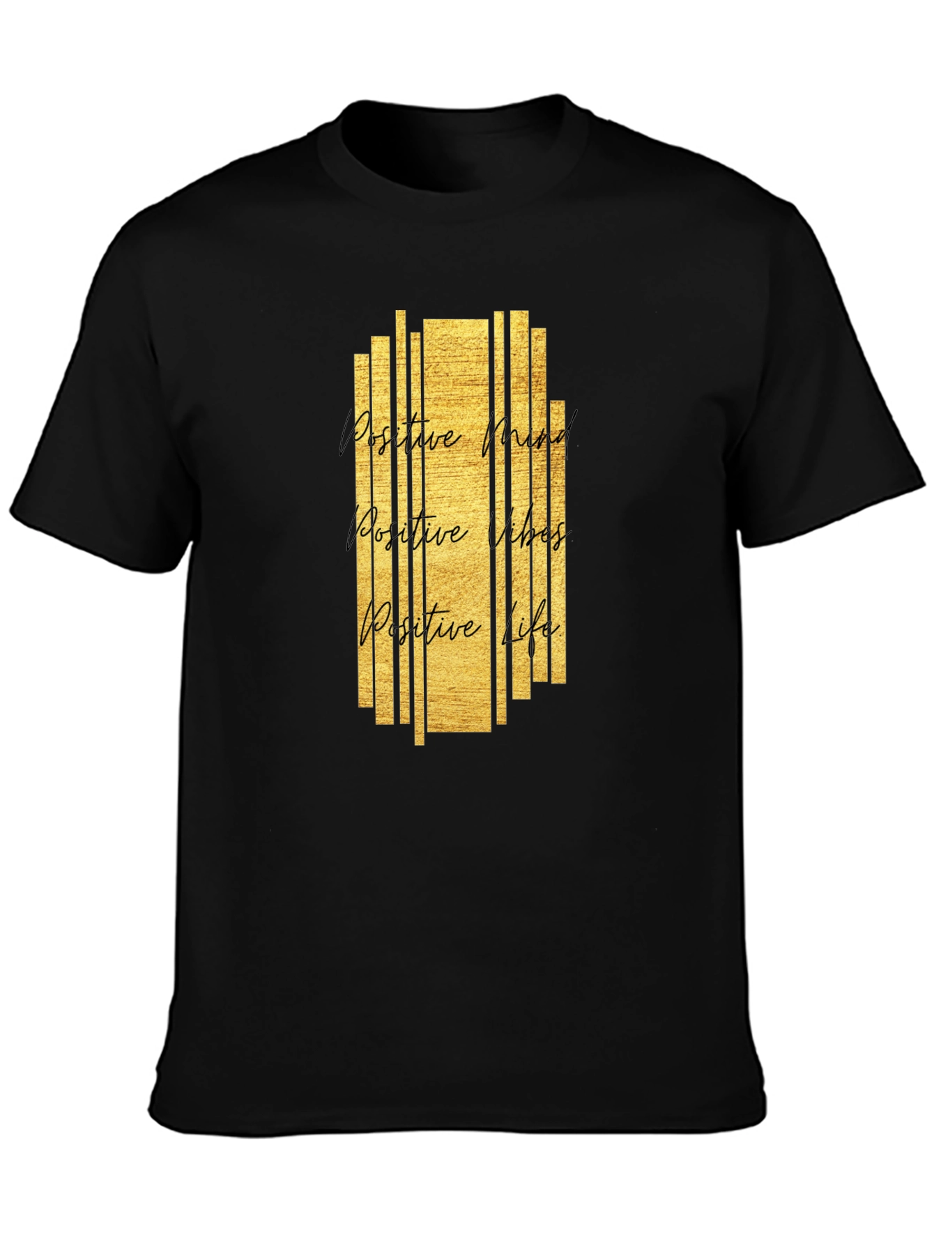 Positive Vibes Graphic Tee - Black