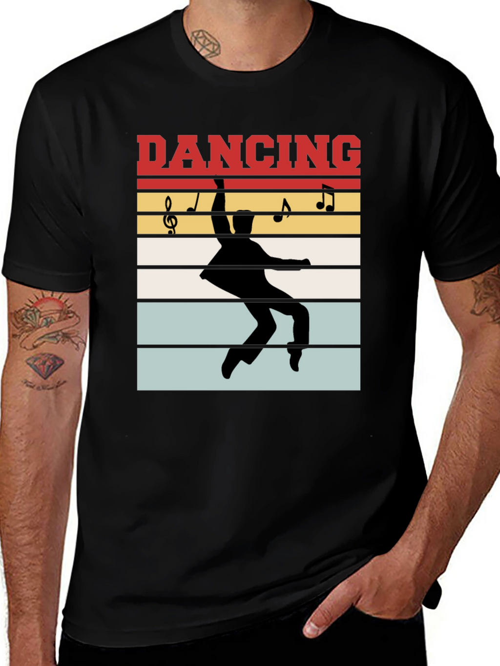 Retro Dancing Silhouette Graphic Tee