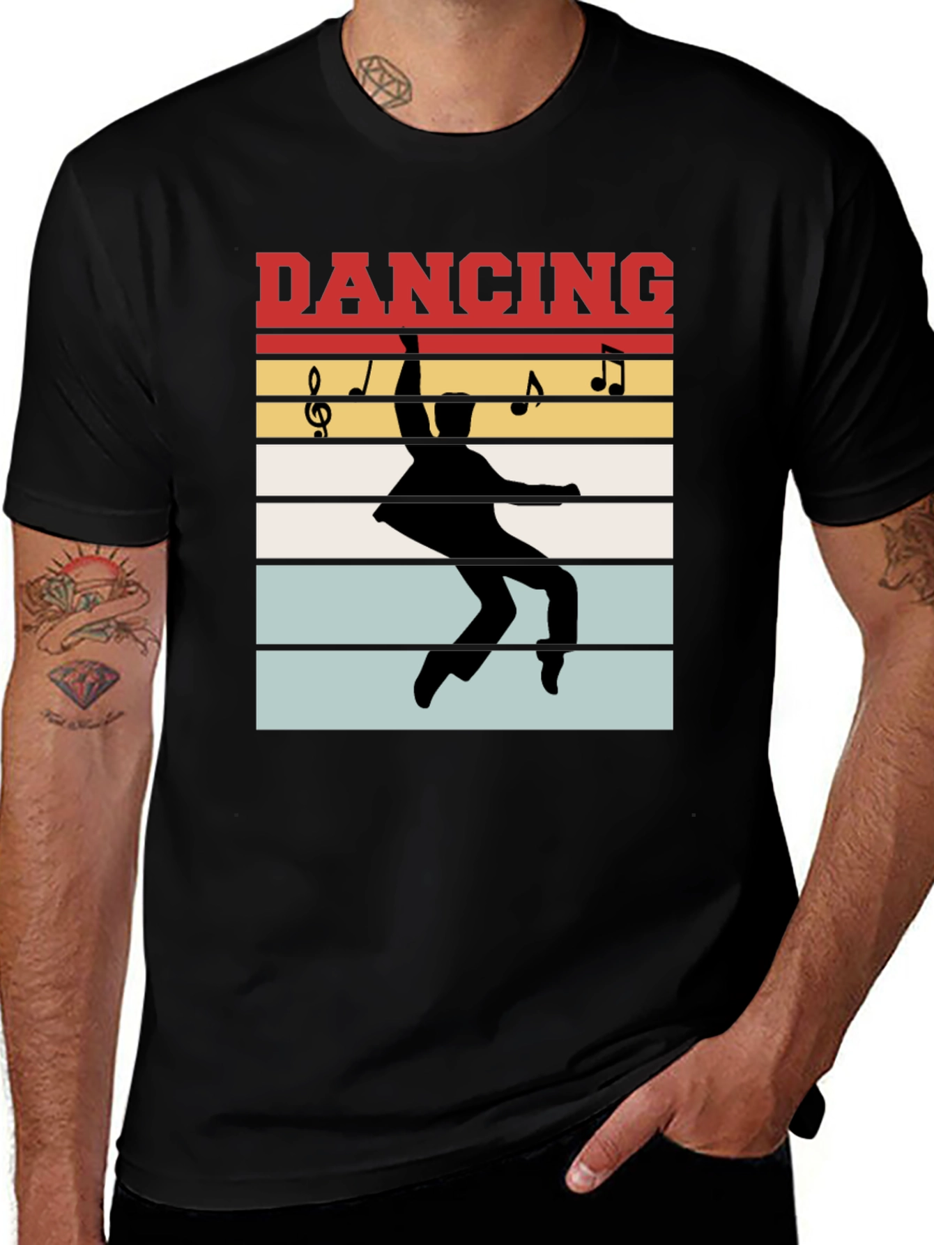 Retro Dancing Silhouette Graphic Tee